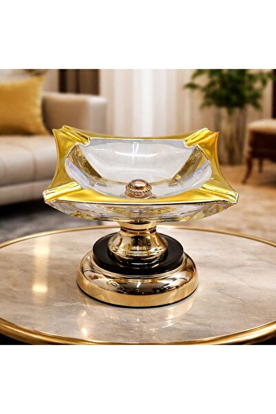 hediyeconcepti Scrumieră decorativă de lux cu design din cristal și detalii a...