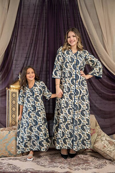 AFandina جلابية الأم وبنتها| ستايل عائلي راقي SM - 25