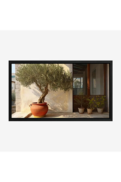 Tajridhome لوحة طبيعة هادئة - شجرة زيتون - ألوان دافئة - هادئ - لوحات طبيعة -...