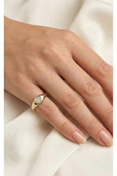 İris Jewelrys Çelik Lucid Gold Yüzük