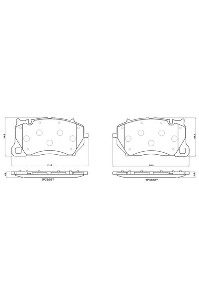 Brembo Set Placute Frana,Frana Disc P65057 Audi A6 C8 Avant/A7 Sportback Pors...
