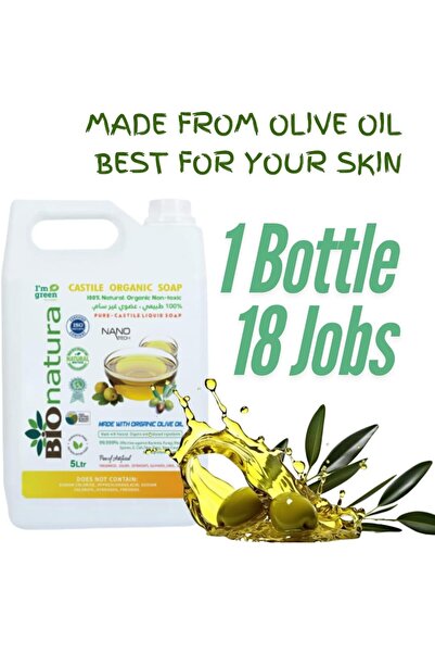 Bionatura Organic Pure Castile Liquid Soap - 100% Natural