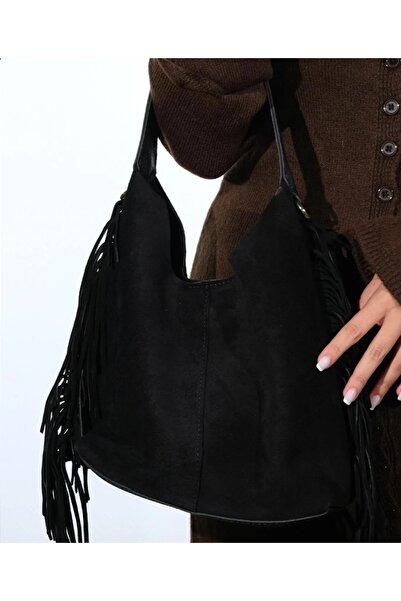 Afra Genuine Suede Leather, Model with Tassels