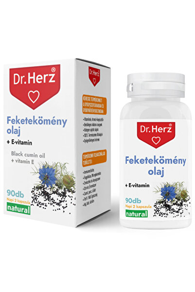 Dr Herz Capsule gelatinoase cu ulei de chimen negru + vitamina E 90 buc