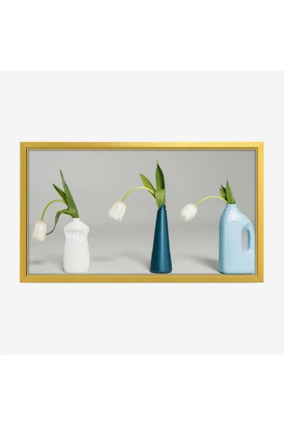 Tajridhome Floral paintings - Flowers in vases - Calming colors - Relaxing - ...