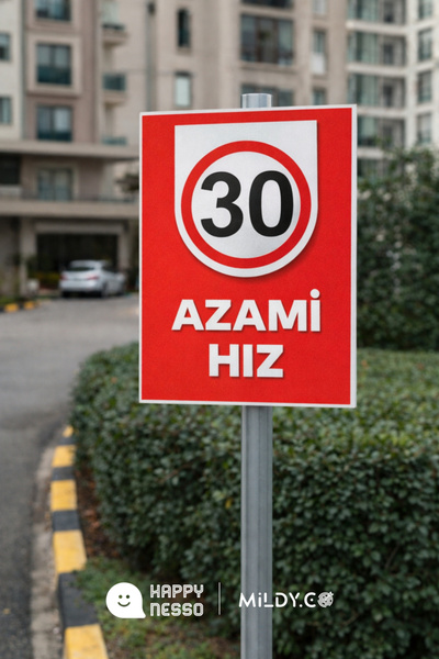 Happynesso Sign from the Warning Sign Series, the Sign'Limited Speed (30)' - ...