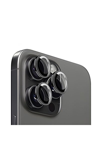 Mobile Origin iPhone 15 Pro/Max Lens Guards - 3 Pack Black