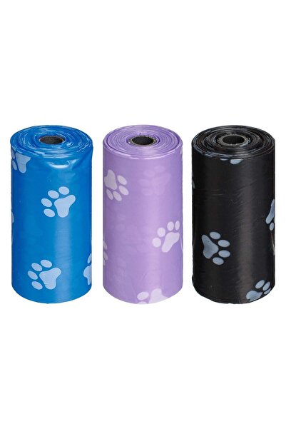 OEM 3-Color Disposable Dog Poop Bags - 15pcs