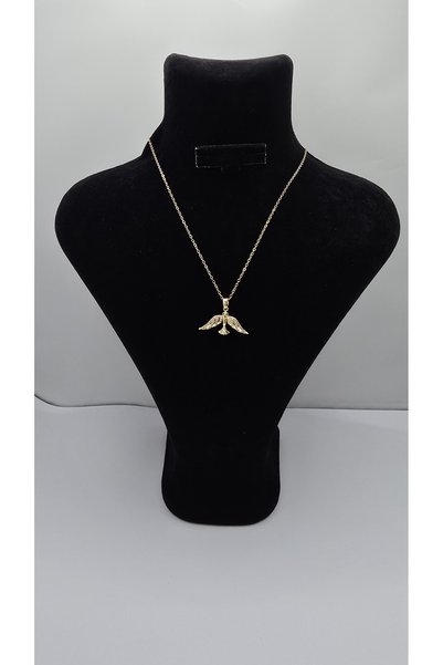 ahsenaksesuar2025 Stainless Steel Gold Color Phoenix Themed Necklace