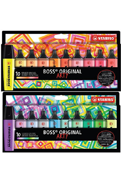 Stabilo Boss Orıgınal Arty Sıcak Set 10 Lu + Boss Orıgınal Arty Soğuk Set 10 ...