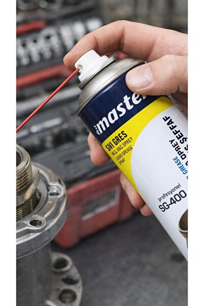 hırdamax SG-400 Sıvı Gres Sprey 400ml | Profesyonel Yağlama | Şeffaf Gres