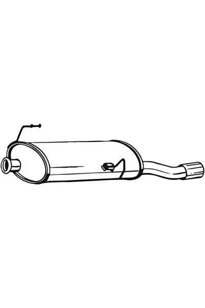 BOSAL Toba Esapament Finala 190-013 Peugeot 206 Van/206 Hatchback/206+
