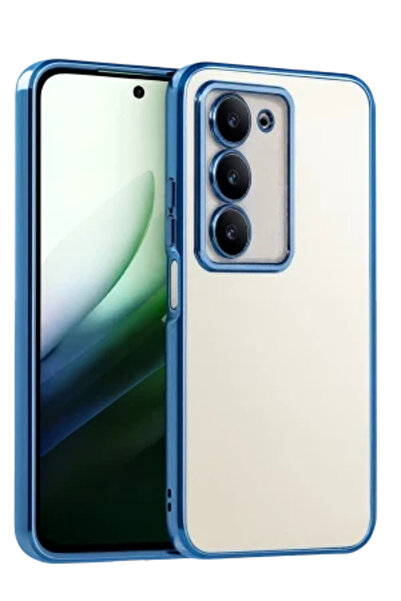 cepmoda حافظة هاتف ريدمي '15 (4G)' مع حماية لعدسة الكاميرا، غطاء سيليكون بألو...