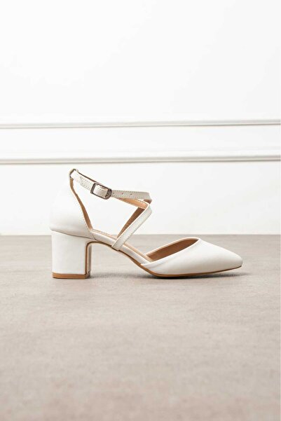 Roshin Shoes New Season Women's Heels Shoes White Skin Comfortable Heel 5cm