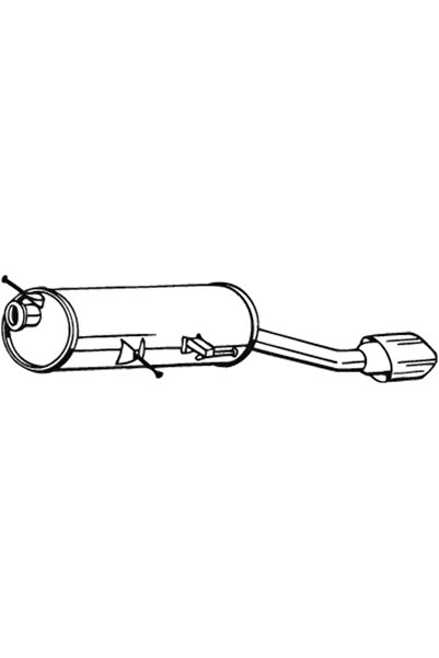 BOSAL Toba Esapament Finala 190-169 Peugeot 307 Cc
