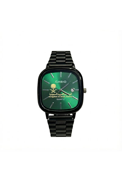 Casio Casio Saudi Arabia Watch Black with Green | Men's