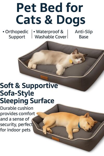 Best Ladies سرير للقطط، مقاوم للماء، مناسب للقطط الصغيرة والمتوسطة والكبيرة