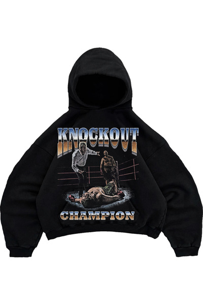 SLAY Boxy Fit Printed Hoodie - Premium Cotton Fleece 360 GSM