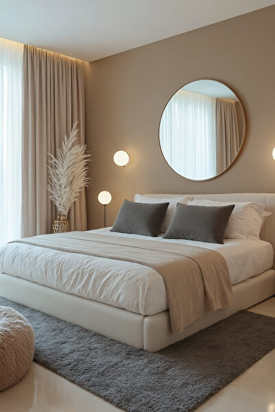 JACA 3-Piece Velvet Fabric Decorative Bed Runner & 2-Piece Inner Filled Recta...