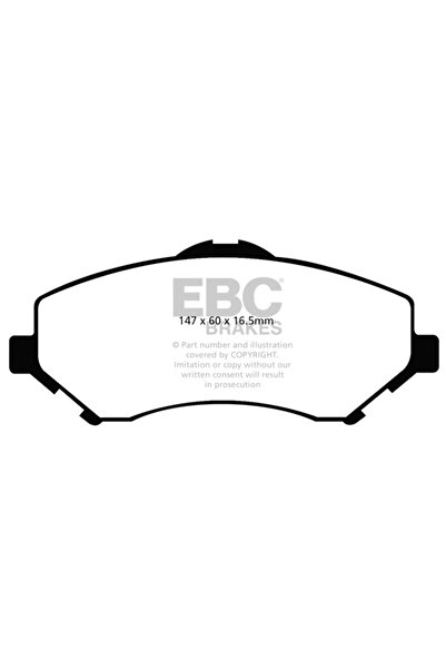 EBC Brakes Set Placute Frana Frana Disc Punte Fata Chrysler Grand Voyager 5 D...
