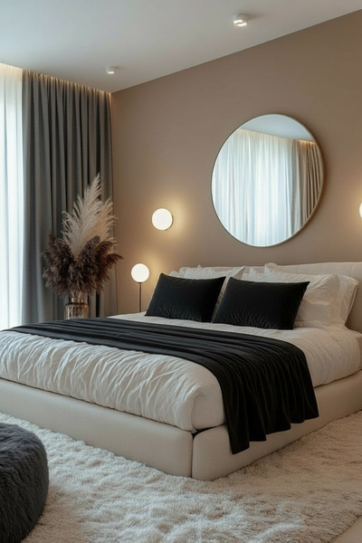 JACA 3-Piece Velvet Fabric Decorative Bed Runner & 2-Piece Inner Filled Recta...