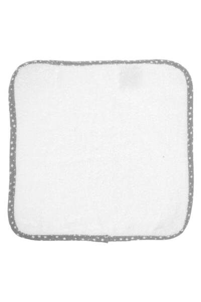OEM White Cotton Towel with Star Pattern for Boys 30x30cm