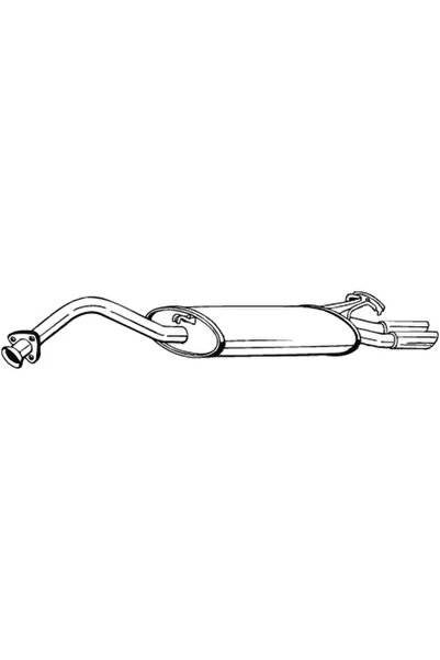 BOSAL Toba Esapament Finala 278-147 Audi 100 C4 Avant/100 C4 Limuzina/A6 C4
