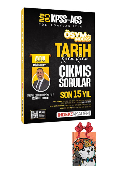İndeks Akademi 2026 KPSS MEB-AGS Tarih ÖSYM nin İndeksi Çıkmış Sorular Son 15...