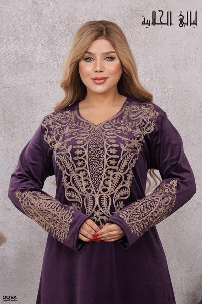 Lyaly aljlabyh ❄️ قفطان "هيبة الملكي" - نقشة 2026 الحصرية بمخمل فاخر وتطريز ص...