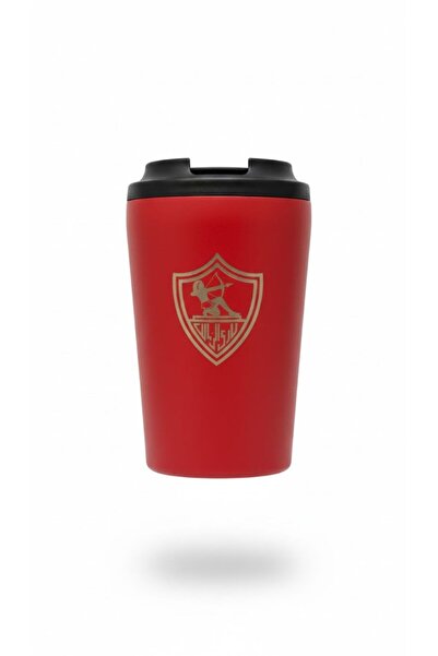Boutique red insulated coffee mug