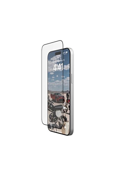 UAG Glass Shield Plus for iPhone 15 Pro Max, Black