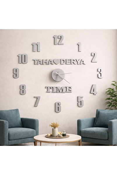 yucisaatleri salon için duvar saati kişiye özel her bir rakam 10 cmdir.no 71