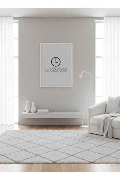 Linacci Premium Λευκό Γυαλί Πλαστικοποιημένο Πλαίσιο Συμβατό με Αφίσες, Διπλώ...