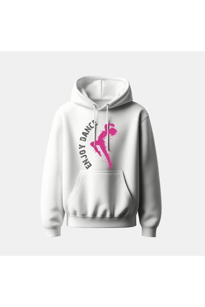 Ada Kostüm Tasarım سويت شيرت بقلنسوة بتصميم باليه مطبوع