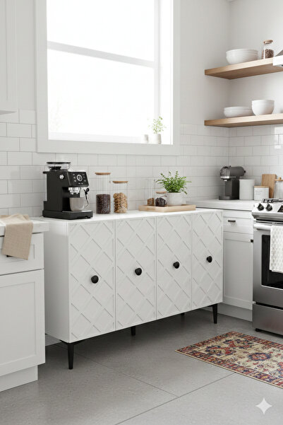 zetuna home KA1212B KONSOL, ÇOK AMAÇLI DOLAP, KAHVE KÖŞESİ VE TV SEHPASI BEYA...