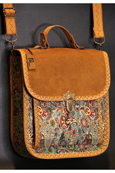 PUJİVA Büyük Boy-etnik Tarz Desenli, Çok Cebli, Fermuarlı, Kilitli, Terme Des...