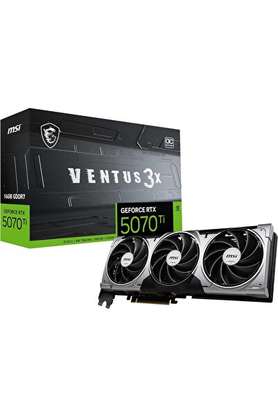 MSI بطاقة رسومات للألعاب GeForce RTX 5070 Ti 16G Ventus 3X 0C
