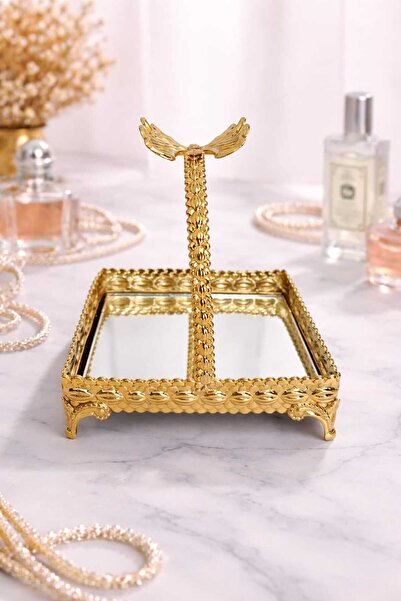 Dinçkan AYNALI LOKUMLUK SUNUMLUK İKRAMLIK KAHVE YANI TEKLİ