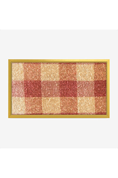 Tajridhome Wall art - checkered pattern - warm colors - relaxing - modern art...