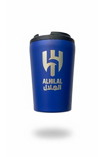 Boutique thermal coffee mug in blue