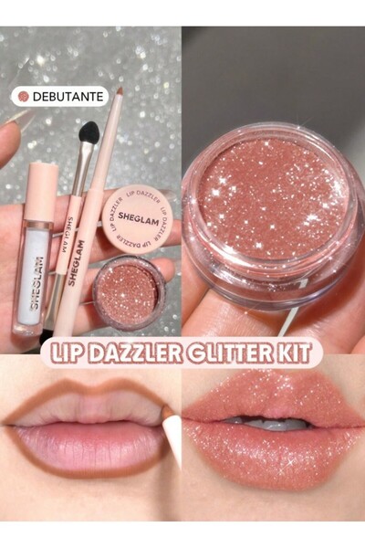 SHEGLAM Lip Dazzler Glitter Kit | Yoğun Parıltılı Dudak Makyaj Seti