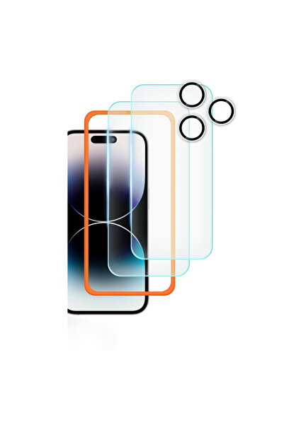 Tech-Protect Set sticlă securizată și protecție pentru cameră pentru iPhone 1...