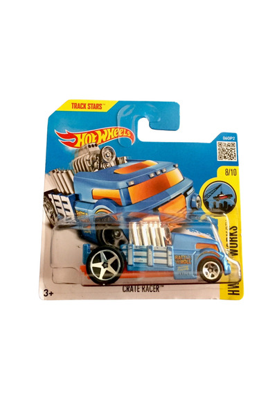 HOT WHEELS Crate Racer Car, HW City Works 2016, Blue, 1:64