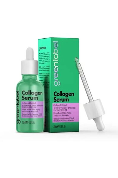 Greenlabel Ser facial cu colagen Greenlabel, retinol și acid hialuronic, anti...