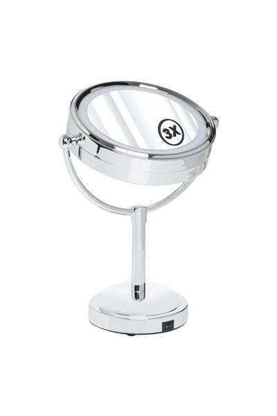 OEM Double Magnifying Mirror with 10 LED Bulbs 15.2cm