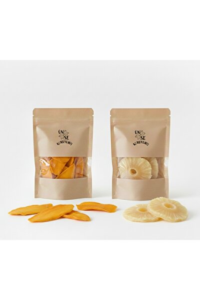 ÜNSEKURUYEMİŞ Tropical Dried Fruit (100 Gr Mango-100 Gr Pineapple)