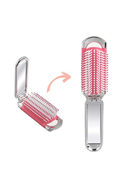 OEM Perie de Par Mini Pliabila cu Oglinda 11cm
