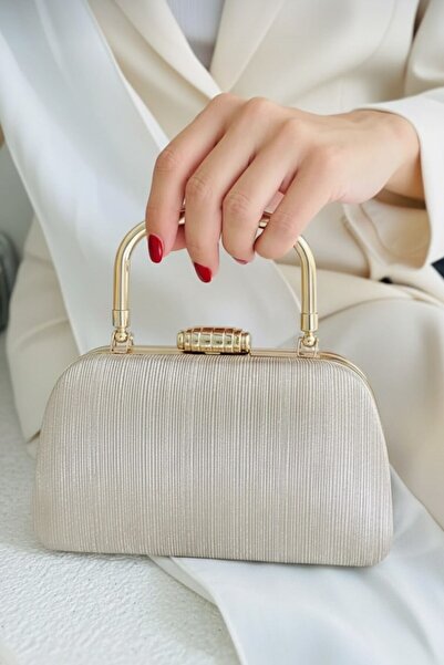 GP GUES POLO Women's Silvery Evening Bag