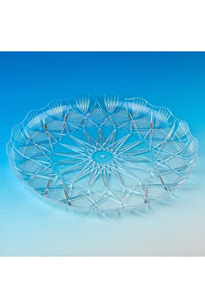 OEM Transparent Plastic Serving Platter Ø35cm