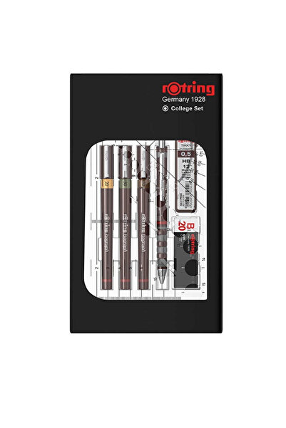 Rotring Rapido Kalemi Isograph Set Without Pen (0.2-0.3-0.5)+Tikky